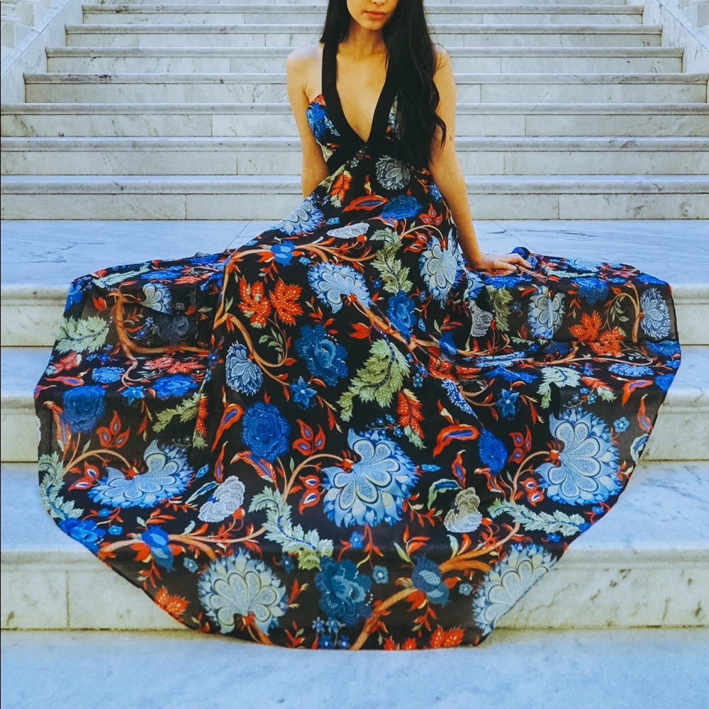 Alice and Olivia Alder Floral Celina Dress